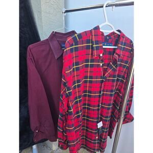 Ralph Lauren Big & Tall Men’s 2XB Long Sleeve Button Up Bundle – Lot of 2